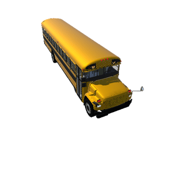 School Bus Lowpoly